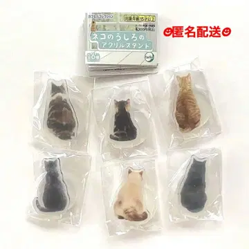 고양이 뒤 아크릴 스탠드 전6종 컴플리트 고양이 가챠