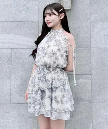 NOMAE 아메슬리 프릴 미니 원피스