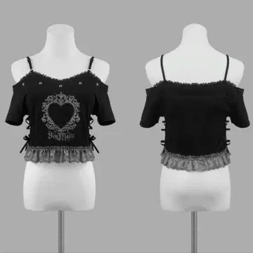 DimMoire 딤모아르 캐미 오프숄 T Black