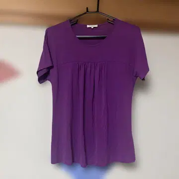 ETRO 보라색 튜닉 반팔 사이즈 46 XL