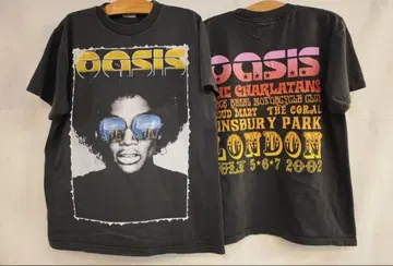 Oasis Glastonbury Festival 2002 티셔츠