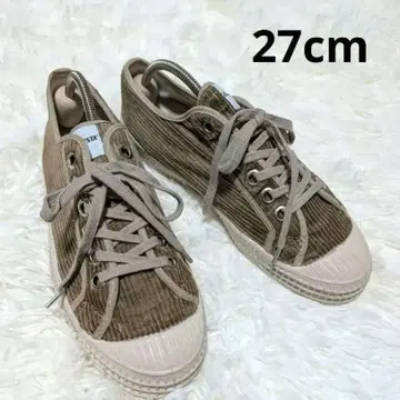 노베스타 남성용 브라운 코듀로이 스니커즈 27cm