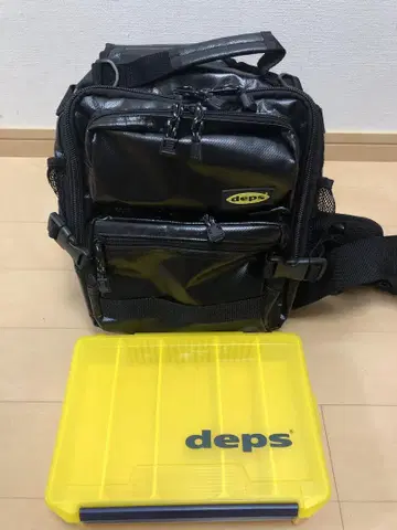 중고 양품 deps 타포린 원 숄더백 & 루어 케이스 세트