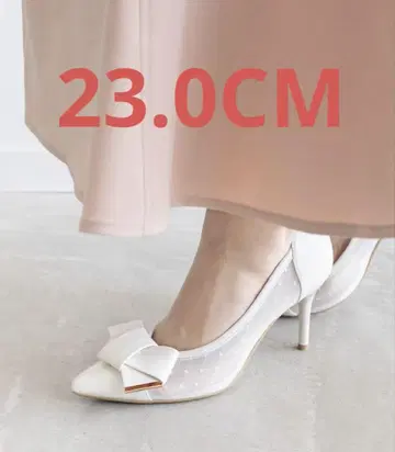 RANDA 접이식 리본 스틸레토 펌프스 23.0cm