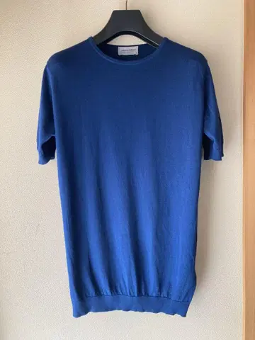 JOHN SMEDLEY 코튼 BELDEN 30G 니트 T 네이비 S