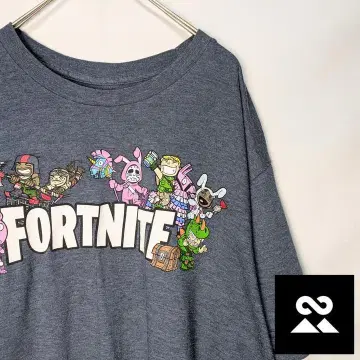 Epic Games FORTNITE USA 게임 T셔츠 블루 그레이