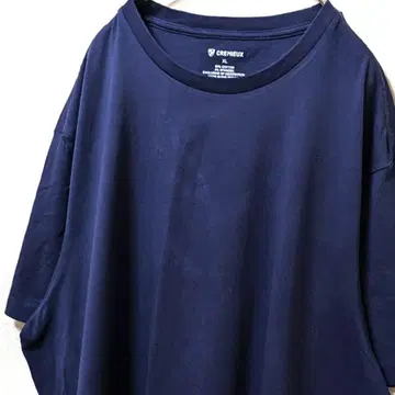 다니엘 크레뮤 로고 자수 T셔츠 네이비 XL 구제 의류