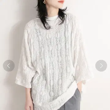 CITYSHOP LACE T-SHIRT 3 화이트