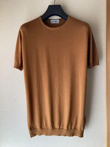JOHN SMEDLEY 코튼 BELDEN 30G 니트 T 브라운 S