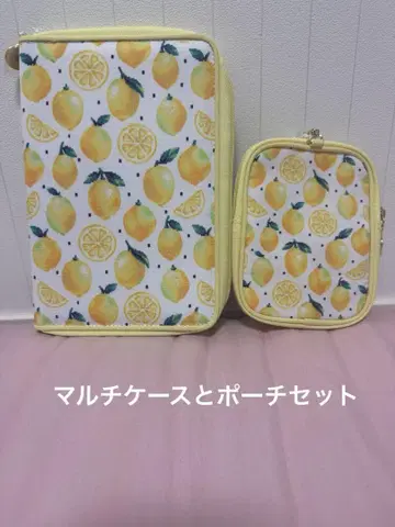 미사용 새상품! 러브라리 바이 페일러 레몬 도트 멀티 케이스 파우치