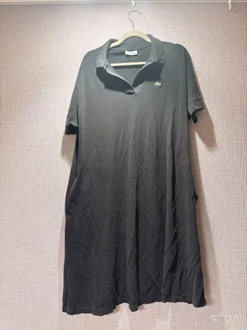 LACOSTE 블랙 폴로 셔츠 원피스