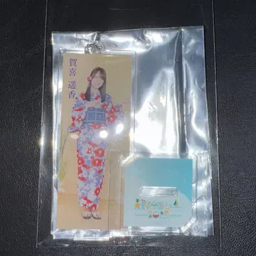노기자카46 A상 개별 아크릴 스틱 키링 카키 하루카