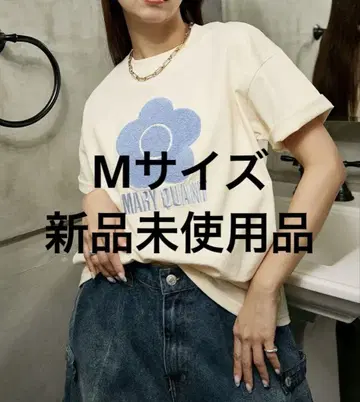 MARY QUANT x PUBLUX/마리콴트 상량 자수 T셔츠