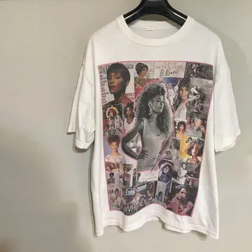 Whitney Houston 휘트니 휴스턴 T셔츠 (구제 의류)