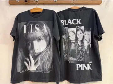 LISA BLACKPINK 그래픽 티셔츠