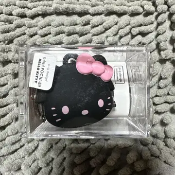 산리오 헬로키티 꼬마 동전 지갑 키링 블랙