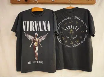 NIRVANA IN UTERO 티셔츠 다크 그레이