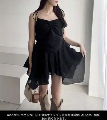 NICE CLAUP 드로스트 튜닉 원피스