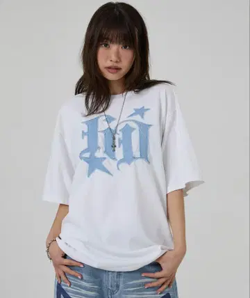 Denim Applique Short Sleeve T-Shirt