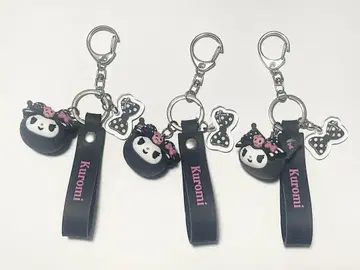쿠로미 복권 C상 러버 마스코트 키링 3세트