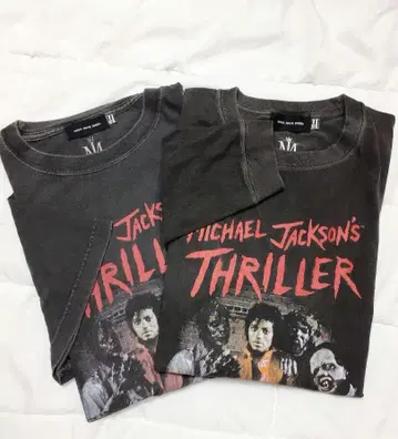 Michael Jackson's Thriller 티셔츠 2매 세트