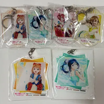 러브 라이브 Aqours 아크릴 키링 솔로 앨범 카난 치카 루비