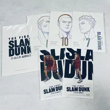 한정 SLAMDUNK 입장 특전 PET 스탠드 엽서 서태웅 정대만 한국