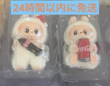 정품 라부부 Labubu 코카콜라 봉제인형 2종 세트 POPMART