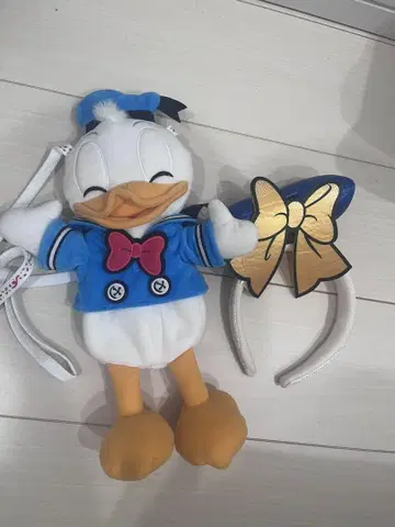 디즈니 팔파루자 도날드 숄더백 머리띠
