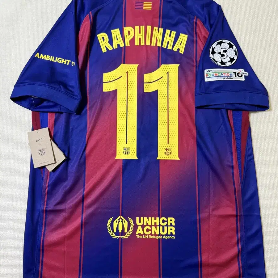 New product) 25-26 Barcelona Home No.11 Raphinha Authentic