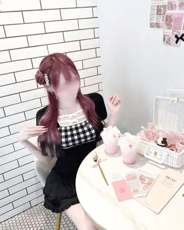 michellMacaron 더블 리본 깅엄 상의