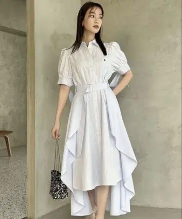 dazzlin polo bcs 헴 레이어드 셔츠 원피스