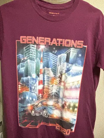[익명 배송] GENERATIONS 서포트 웨어 T셔츠 S 사이즈
