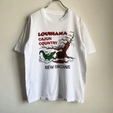 90년대 Louisiana Cajun Country 수베니어 셔츠