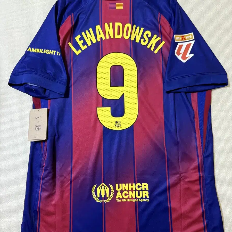 New product) 25-26 Barcelona Home No.9 Lewandowski Authentic