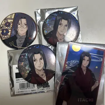 NARUTO 이타치 캔뱃지 클리어 카드 콜라보 카페