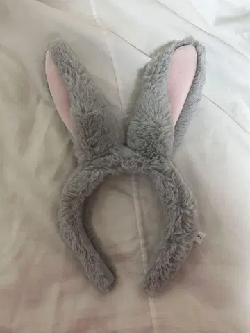 토끼 귀 머리띠 그레이 밤비