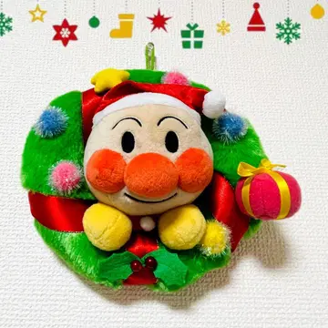 [레어] 호빵맨 뮤지엄 한정 크리스마스 리스 [단종]