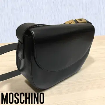 MOSCHINO / 모스키노 가죽 숄더백 파우치 블랙