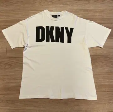 미국제 DKNY Donna Karan 티셔츠 XL 화이트 구제 빈티지