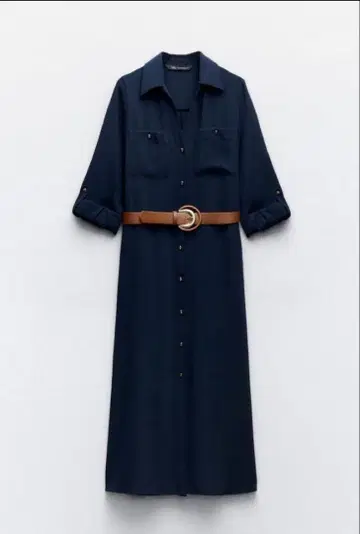 ZARA 벨트 셔츠 원피스