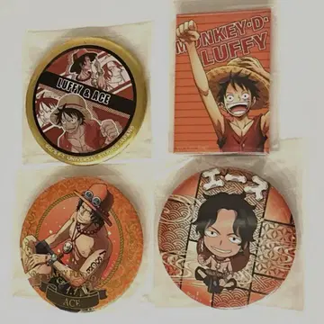 ONE PIECE 원피스 캔뱃지 루피 에이스 3세트