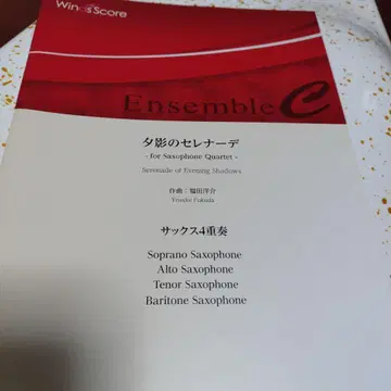 저녁 그림자의 세레나데 - Saxophone Quartet