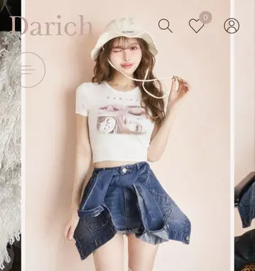darich 레이디 포토 컴팩트 티셔츠