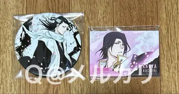 BLEACH 블리치 빅 캔뱃지 & 스퀘어 캔뱃지 쿠치키 뱌쿠야