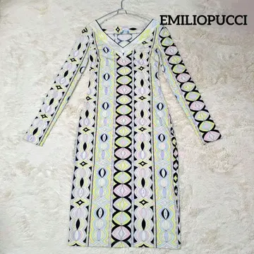 새상품급 EMILIOPUCCI 에밀리오푸치 원피스 기하학 패턴