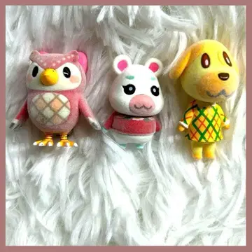 동물의 숲 토모다치 인형 피규어 3개 세트