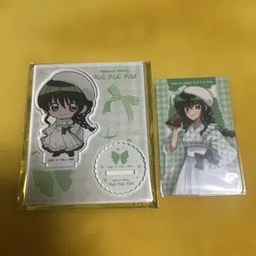 피치피치 피치 THE 캐릭터 일본 의류 메이드 아크릴 스탠드 카드 리나