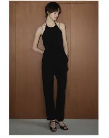 CLANE HALTER NECK KNIT ALL IN ONE
