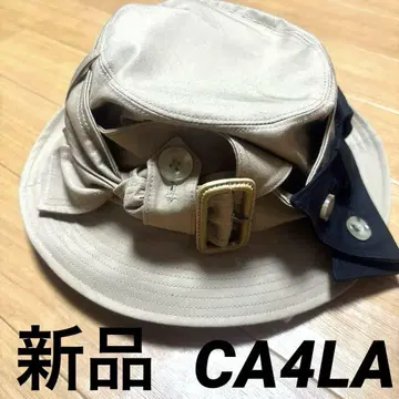 CA4LA의 베이지 버킷햇 리본 포함 새상품.